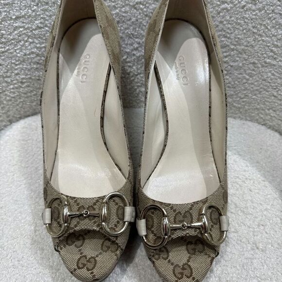 Gucci Heels Beige Color Size 38 - Picture 1 of 7